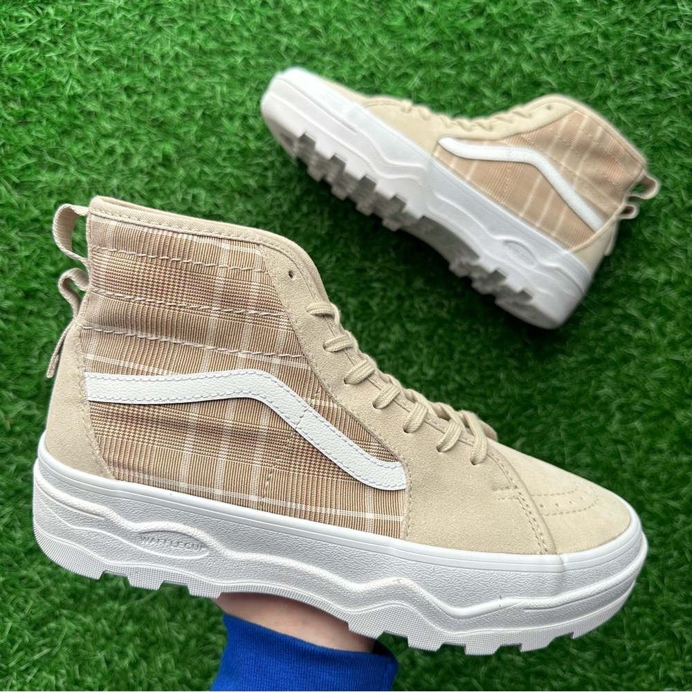 Vans Sentry Sk8 Hi Plaid French Oak - Picture 3 of 9